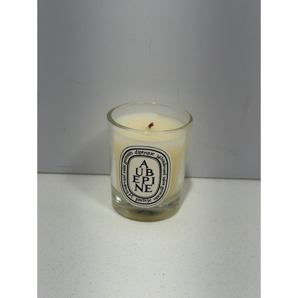 Diptyque Aubepine‎ Hawthorn Scented Candle Mini 35g 1.23oz Made in France Luxury